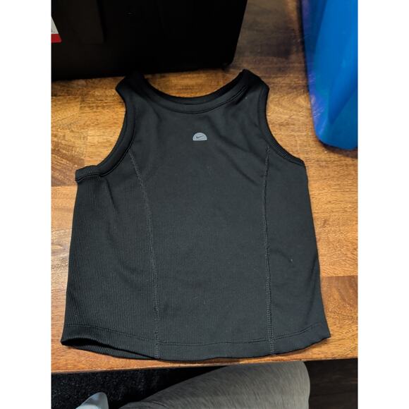 Nike Pro Youth Girl's Dri-Fit Ribbed Stretchy Athletic Tank Top Black Size Large - Picture 6 of 9